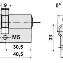 WTS - Standard - Schlüssel-Taster mit 2 Rast-Kontakten AB/AUF Alugehäuse, AP ,Wassergeschützt - Schutzart IP 54