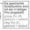 WTS - Standard - Schlüssel-Schalter mit 1 Rast-Kontakt, UP ,Wassergeschützt - Schutzart IP 54