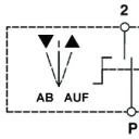 WTS - Standard - Schlüssel-Schalter AB = Tastend / AUF = Rastend, UP ,Wassergeschützt - Schutzart IP 54