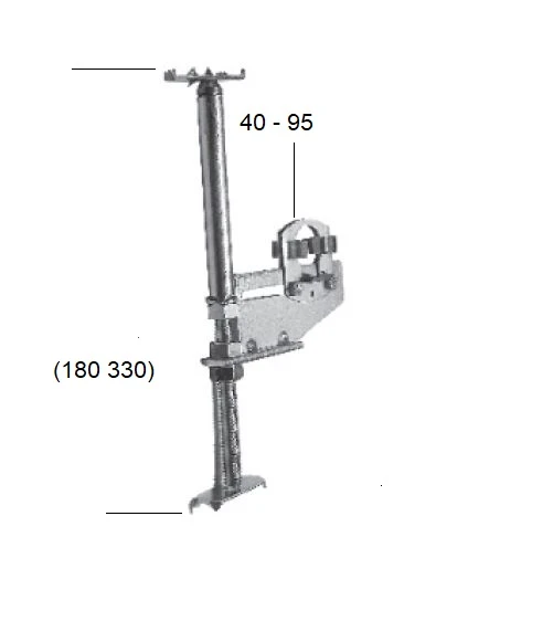 Spannlager mit 2 Lagerschalen und Krallen verzinkt , für Kugellager Ø 40 mm