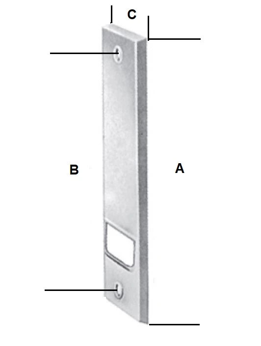 Kunststoff-Abdeckplatte weiß, Lochabstand 135 mm für Einlass-Gurtwickler