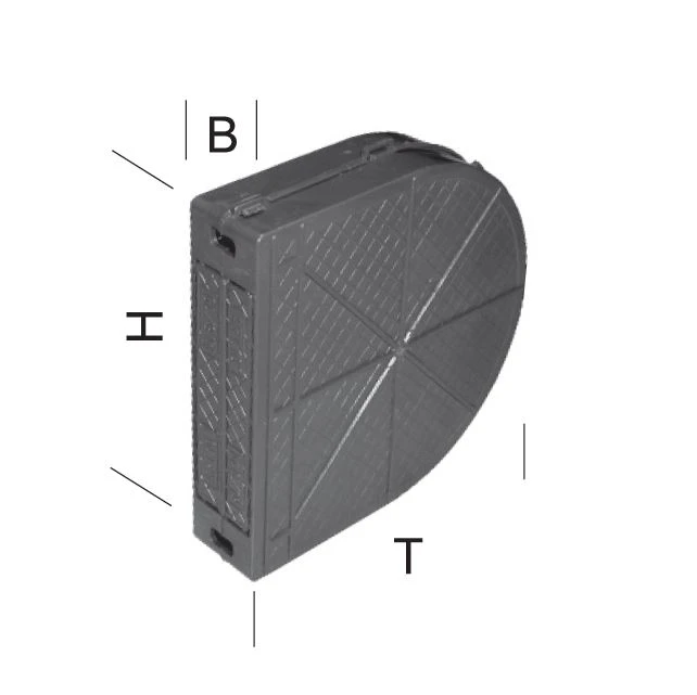 Mauerkasten Kunststoff, Gurtaufnahme 6 m, für Lochabstand 165 mm, für Einlass-Gurtwickler