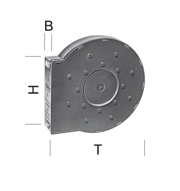 Mauerkasten Kunststoff Gurtaufnahme 5 m, für Lochabstand 105 mm, für Einlass-Gurtwickler