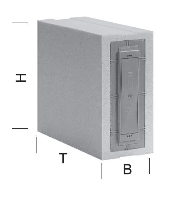 Mauerkasten ESM 240 Standard, für Gurtlängen bis 12 m, für Einlass-Gurtwickler 