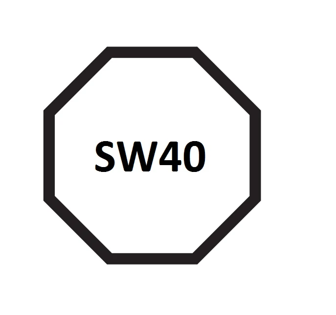 Mini-Gurtscheibe 120mm SW 40,  8-Kant zum Aufstecken auf Walzenkapseln mit runder Aufnahme