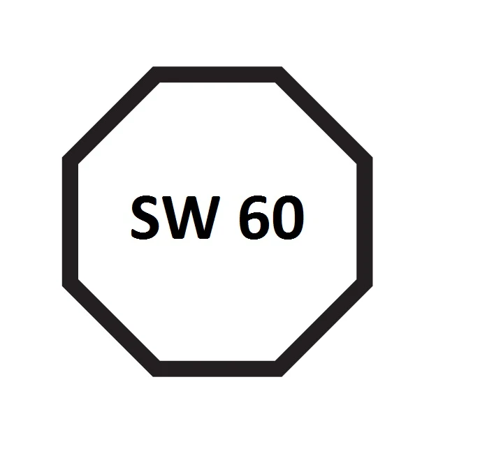 Gurtscheibe steckbar Ø 190 mm SW 60 8-Kant  Kunststoff, mit außenliegendem Stahlzapfen 12 mm