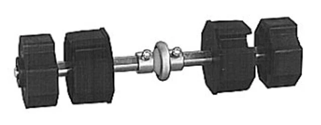 Doppelwellenbolzen, verstellbar, mit Kugellager Ø 40 mm, für Stahlwelle SW 70