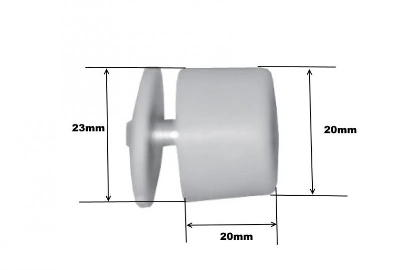 2 x Anschlagstopfen 20 mm   Erhältlich in 5 Farben :