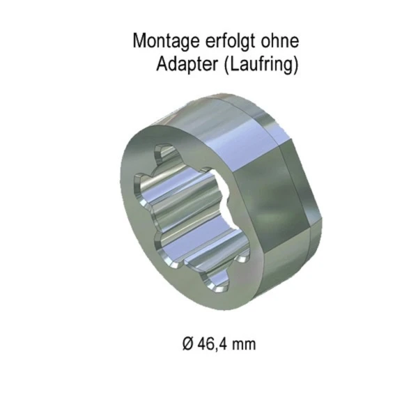 WTS - Adapter Mitnehmer Rundwelle AM2-A50R für Rohrantriebe AM2  Serie