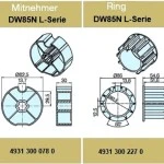 Adapterset für Nutwelle DW85N für Rohrmotoren Becker Baureihe L Serie 