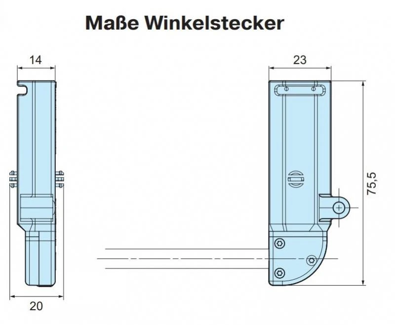 Becker - Rolltorantrieb L60-11-E25 60Nm mit elektronischer Endabschaltung mit Handkurbel- Anschluss