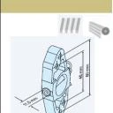 Markisenhalter M6 mit Zentrierrand  für Steckzapfen 3/20 für Becker Rohrmotoren  Baureihe R7 – R50 bis 40Nm