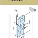 Kastenlager-L Stern-16 mit Stern für Steckzapfen 1/16, 2/16 und 4/16  Für Becker Rohrantriebe  R und L Serie 