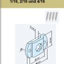 Markisenhalter-LStern-16 M8 mit Stern  für Becker Rohrantriebe L Serie