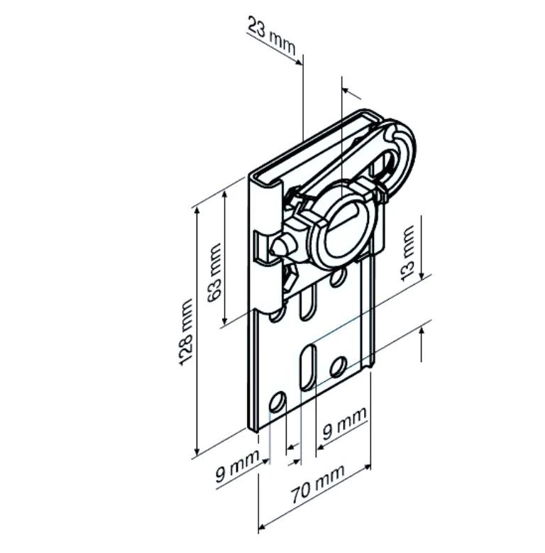 Universalwandlager- L 3/25,  für Becker Rohrantriebe L Serie bis 60Nm