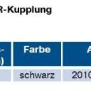 BECKER-Anschlussleitung, schwarz, mit Winkelstecker 9cm