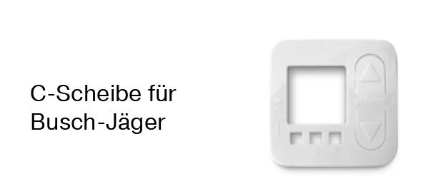 Becker - C-Scheibe für Timer U26 Zeitschaltuhr um einbau in Busch-Jäger Programm