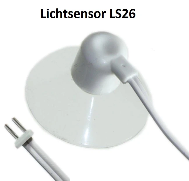 Becker - Lichtsensor LS26 für Timer U26  Mit 5,0m Kabel