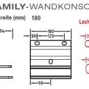 Wandkonsolen für Lewens Family Markise , für Gelenkarmmarkisen