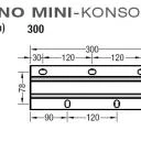 Konsolen für Lewens Trentino Mini-Markise für Wandmontage