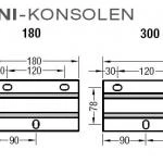 Konsolen für Lewens Trentino Mini-Markise für Wandmontage