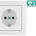 WTS - Schuko-Steckdose UP mit Rahmen Lenora 