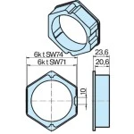 Adapter-Set  B85 für Sechskantwelle für Rohrmotore Becker Baureihe L