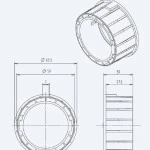 Adapter Zwischenring 63x1,5 für Becker Antriebe R  für umbau auf Größere Welle