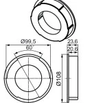 Adapterset für Rundrohr 108 x 3.6 , für Rohrmotoren Becker Baureihe L Serie 