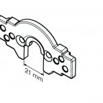 Anschlussteil B-Lasche-P C-plug kmp. Pico  für Becker Antriebe P5 bis P13