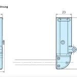 BECKER-Anschlussleitung, schwarz, mit Winkelstecker 9cm