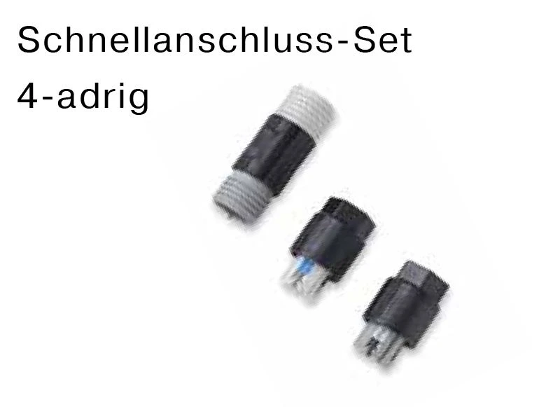 Becker - Schnellanschluss-Set 4-adrig , Für Adernquerschnitt 0,34 bis 0,75 qmm, IP65