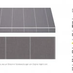 Markisentuch Multi und Blockstreifen ,Granit - Grau UPF 30, Acryl 2, Stoff-Nr. 11967