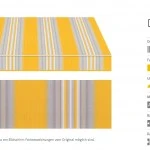Markisentuch Multistreifen ,Sole - Gelb/Orange UPF 35,Acryl 1. Stoff-Nr. 11310