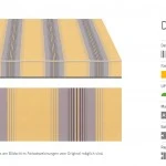 Markisentuch Multistreifen ,Sole - Gelb/Orange UPF 50+,Acryl 1, Stoff-Nr. 11312