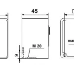 Miniatur - Schlüsseltaster Typ: MS-APZ1-1T mit 1 Tast-Kontakt IMPULS , IP 54