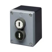 WTS - Zweifach-Drucktaster aus Metall Aufputz mit AUF + ZU Taste und wassergeschützt IP 65