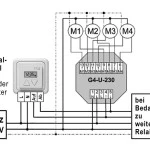 WTS - Steuer-Relais G4-U-230 Trennrelais für 4 Motoren ohne Einzelbedienung für AP+UP Montage